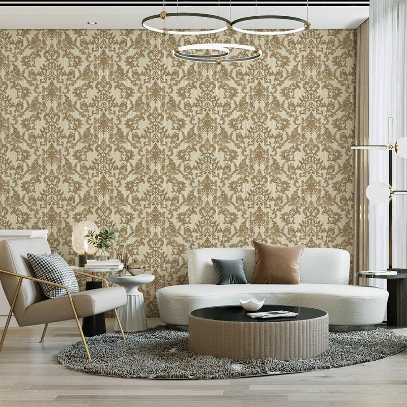 Floral Damask Wallpaper