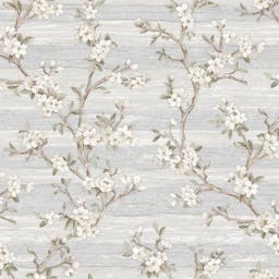 Abstract Floral on wooden slabs Wallpaper Designs - 1505-1pattern