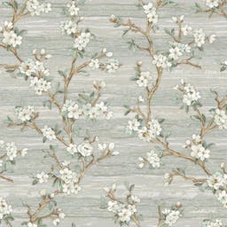 Abstract Floral on wooden slabs Wallpaper Designs - 1505-2pattern