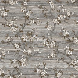 Abstract Floral on wooden slabs Wallpaper Designs - 1505-3pattern