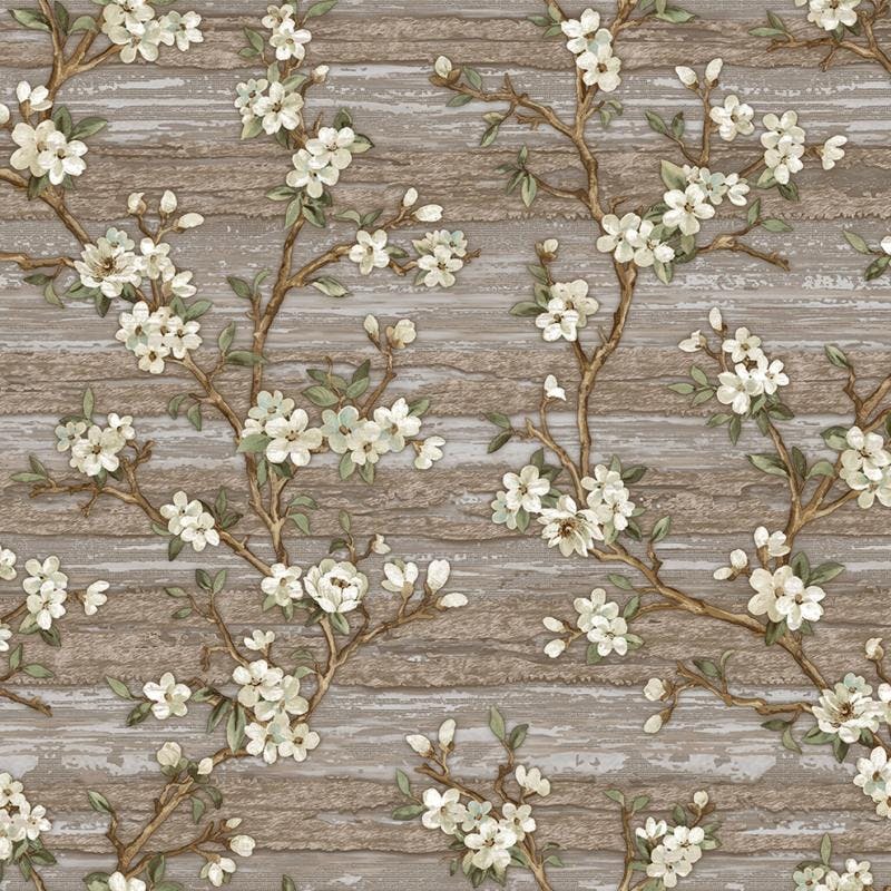 Abstract Floral on wooden slabs Wallpaper Designs - 1505-4pattern_03aa05a4-88ec-4c95-be7f-1ffe55a79981