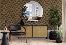 Abstract stacked chevron lines Wallpaper Designs - 1509-4interior2