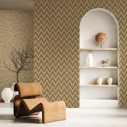 Abstract stacked chevron lines Wallpaper Designs - 1509-4interior4