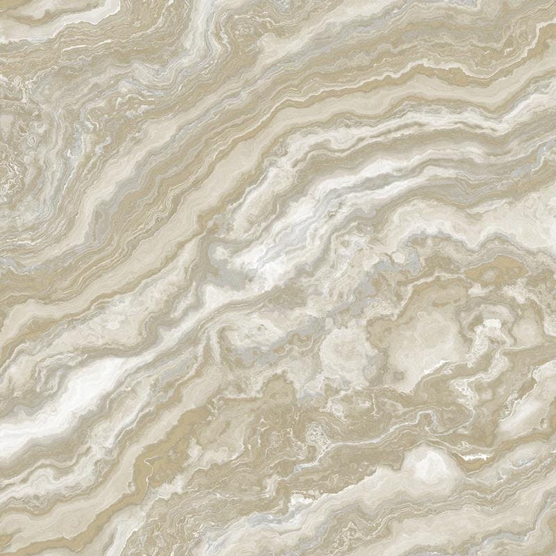 Abstract Stone Cut Design Wallpaper - Beige Cream