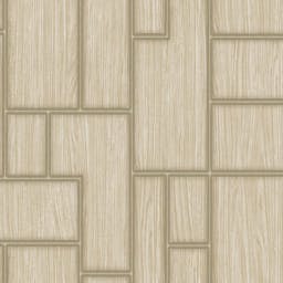 Abstract Multi Line Geometric Design with wooden background wallpaper - Beige