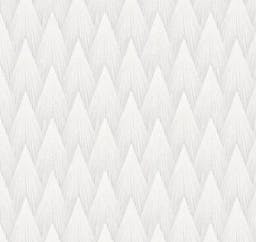 Overlapping Textured Diamond Wallpaper - White