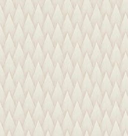 Overlapping Textured Diamond Wallpaper - Beige