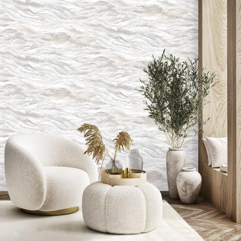 Modern Mable Textured Wallpaper