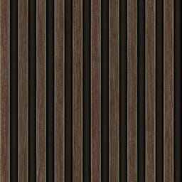 2 Tone Striped Wallpaper - Dark Wood