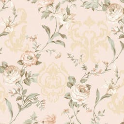 Floral Damask Ornament Wallpaper - 7803-1