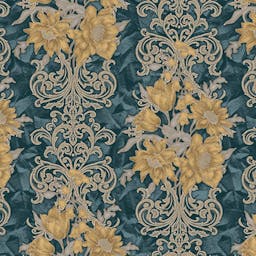 Floral Rococo Damask Luxury Wallpaper - 7805-4