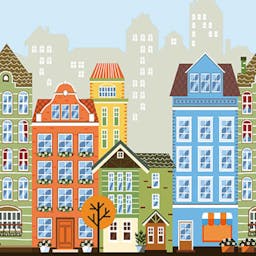 Colorful Animated City - 8903-1