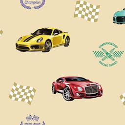 Racing Car Themed Wallpaper - 8909-1