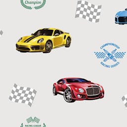 Racing Car Themed Wallpaper - 8909-2