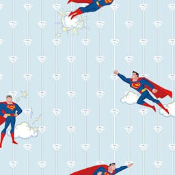 Wallpaper with Superman and stripes design - 8915-2