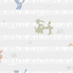 Looney Tune Musician Outline Wallpaper - 8937-1