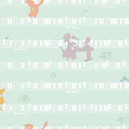 Looney Tune Musician Outline Wallpaper - 8937-2