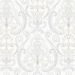 Modern Multicolored Damask Pattern Wallpaper - 9901-1_S