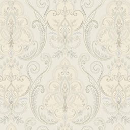 Modern Multicolored Damask Pattern Wallpaper - 9901-2_S