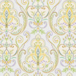 Modern Multicolored Damask Pattern Wallpaper - 9901-4_S