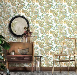 Shawl Patterned Damask Inspired Wallpaper - 9903