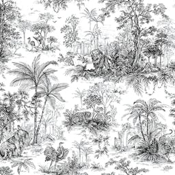 Luxury Detailed Wild Animal Print Wallpaper - 9909-1