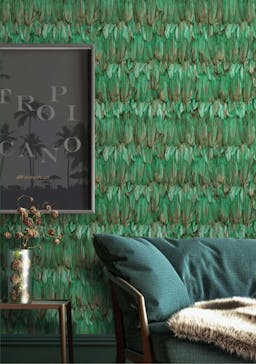 Abstract Modern Bird Feather Textured Wallpaper - 9913-0