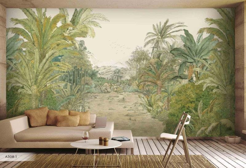 Amazon Jungle Abstract Wall Mural