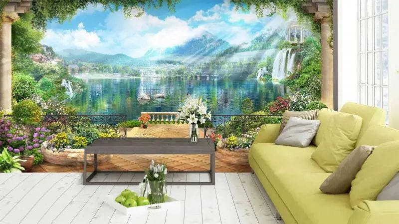 Alpine Harmony: Nature-Inspired Wall Art by Elegance Wallpaper - Moneta Poster Catalog