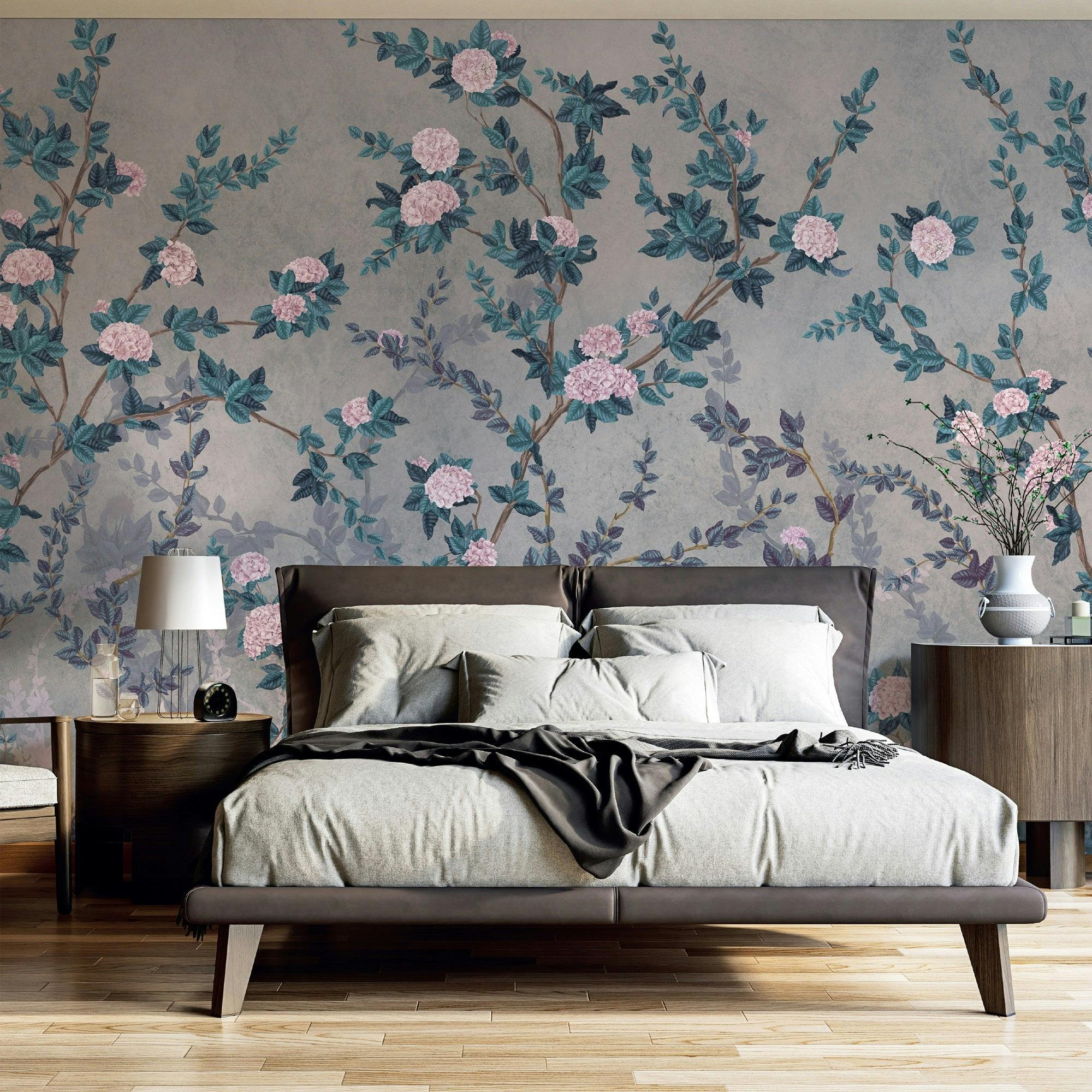 Floral Vines Mural Wallcovering