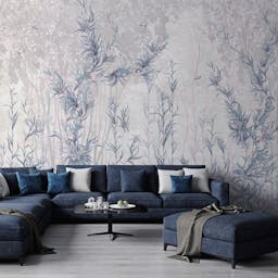 Limonium Flower Design Wallcovering - SE317