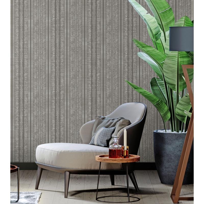 Abstract Metallic Stripes Wallpaper Design