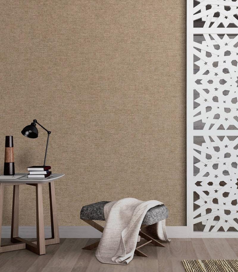 Smooth linen textile texture wallpaper
