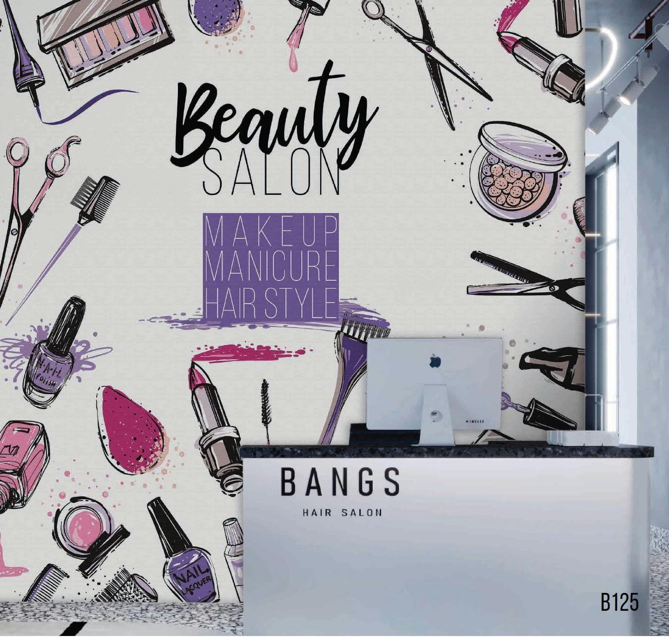 Beauty Salon Sign Mural